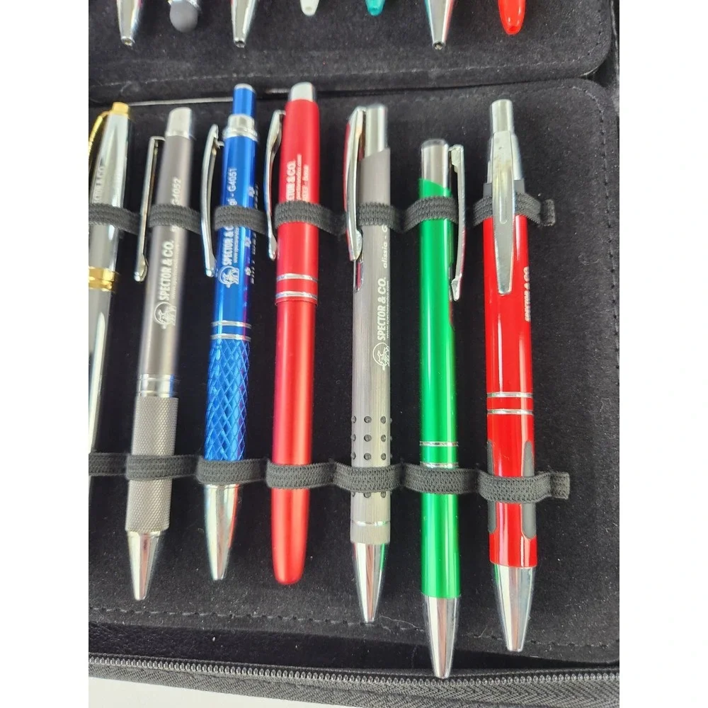 Salesmen sample zipper case Pens Spector & Co. Collection Marker USB Keychains‎